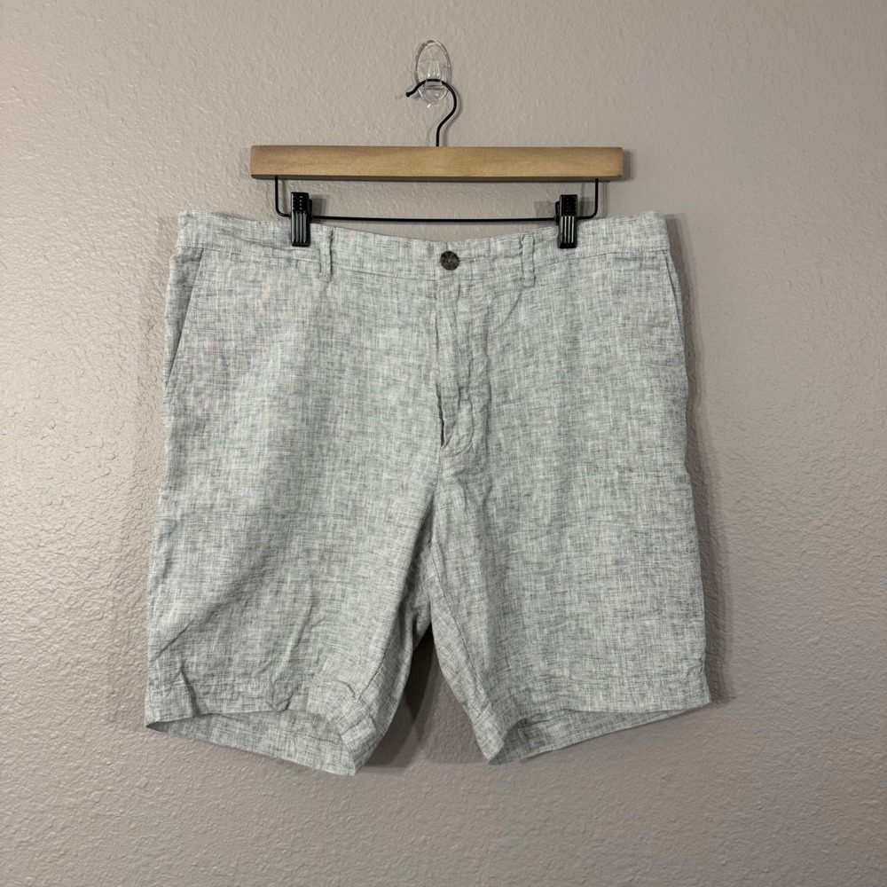 Goodfellow Men's Size 36 Gray Linen Blend Every Wear 9" Inseam Shorts